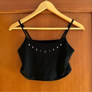 Purusha People Small Black Moon Phase Bralette